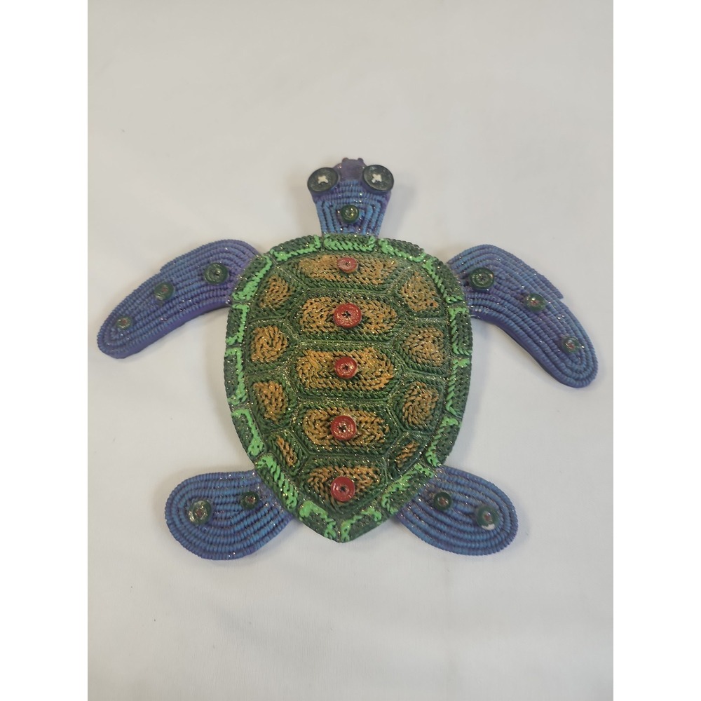 Vintage Ceramic Seaturtle Handpainted‎ Paper Weight Table Decorative